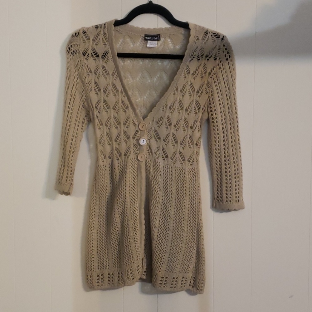 Wet Seal crocheted sweater